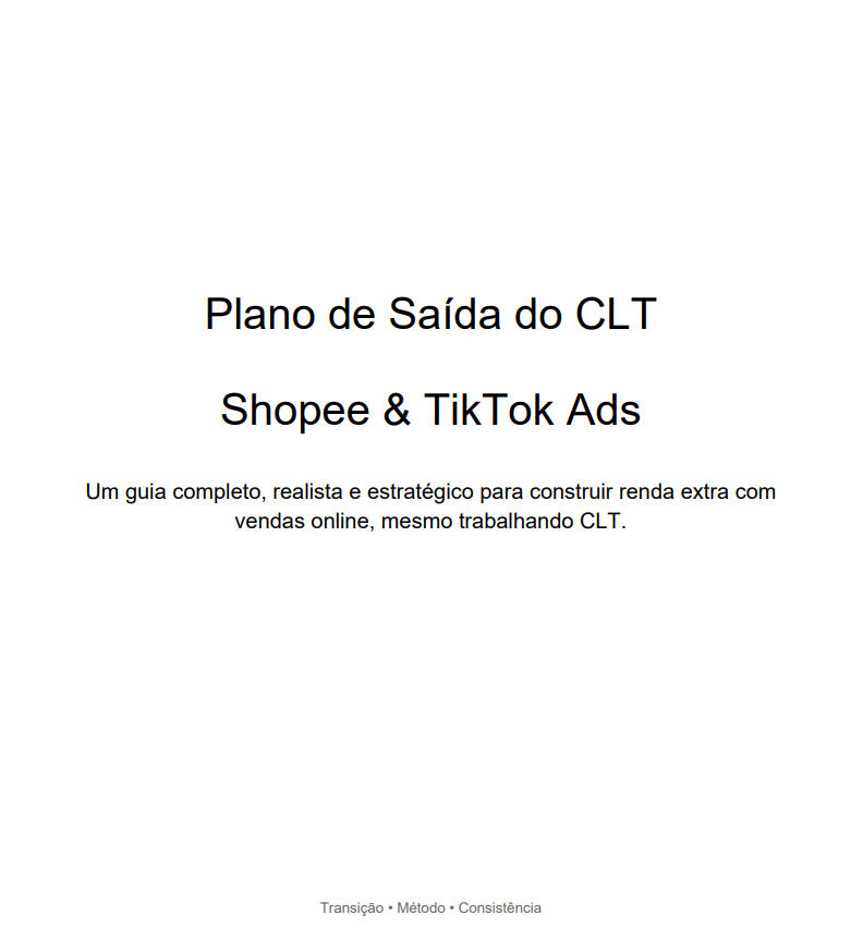 Eu comprei esse ebook porque cansei de consumir conteúdo solto.